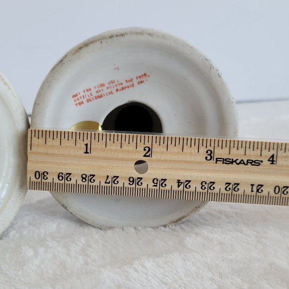 Vintage Floral Design Porcelain Candle Holders - Picture 10 of 10